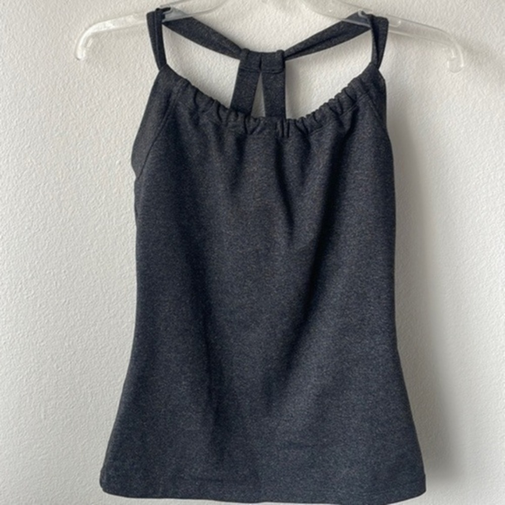 Prana top size medium gray workout, athletic halter top